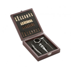 Zestaw do wina z szachami TREBB