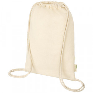 Orissa  plecak ściągany sznurkiem z bawełny organicznej z certyfikatem GOTS o gramaturze 100 g/m²
