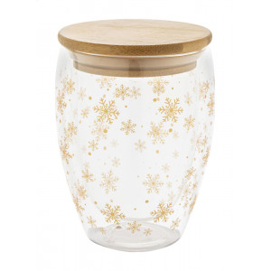 Bostro - Świąteczny szklany kubek termiczny