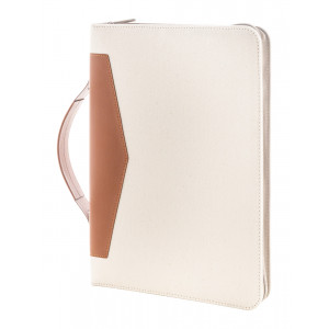 Carbasa Zip - teczka na dokumenty z płótna pochodzącego z recyklingu