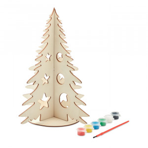 TREE AND PAINT - Drewniana choinka DIY